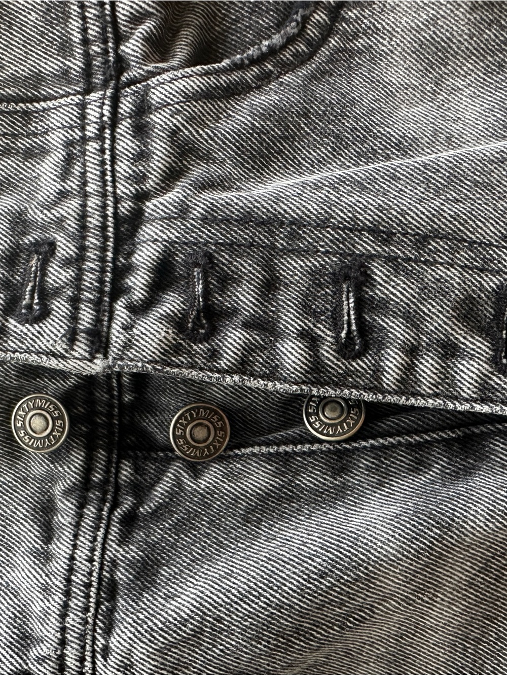 Miss Sixty Black Washed Denim Mini Skirt Brand New - Picture 3 of 9